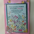 Mixed media Hanging Canvas, Keep Your Face Toward The Sunshine 