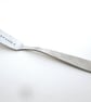 Spread love, butter spreader, hand stamped, stainless steel - Image 2