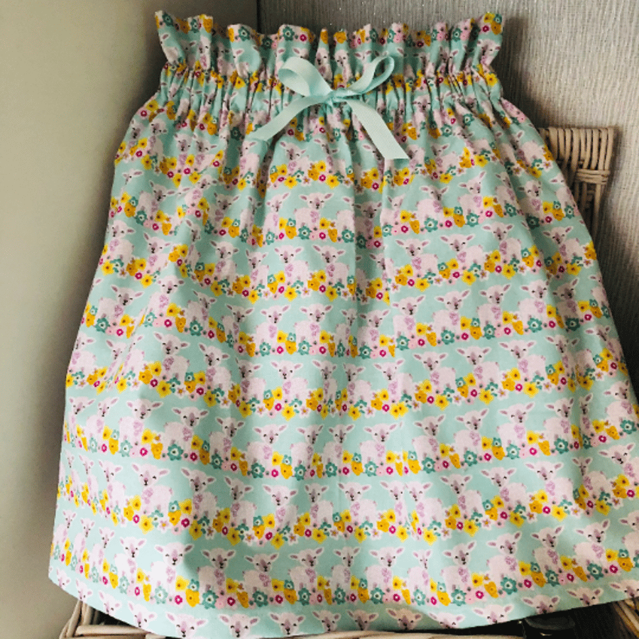 Spring Lambs Cotton Skirt with elasticated waist 