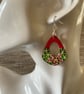 Geometric wood earrings - Image 2