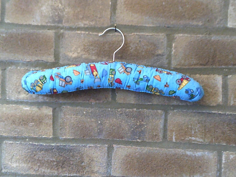 Diggers & Tractors Child's coat hanger