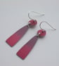 Red dip dye earrings  - Image 2