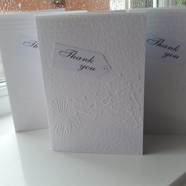 Pack of 3 dandelion thank you cards
