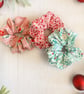 Fabric Hair Scrunchie - Handmade - Christmas Baubles - Image 4