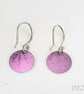 012 - Handmade Aluminium and Silver Reversible Earrings - Image 2