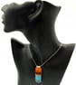 Sunset Over Water (1) Seascape Fused Glass Pendant - Image 9
