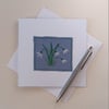 Snowdrop Greeting Card Embroidery