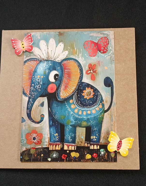 Handmade blank card 