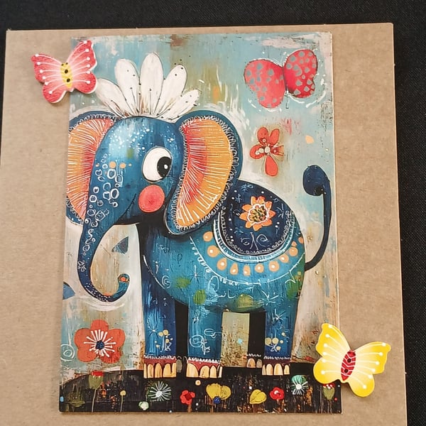 Handmade blank card 