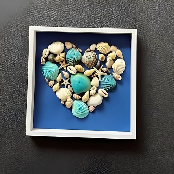 Seashells in a Heart Shape