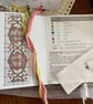 Dog Rose Counted Cross Stitch Bookmark Kit - Image 5