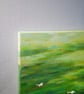 Original Green Acrylic Landscape Painting with Birds on Canvas, 40.6cm x 50cm - Image 3