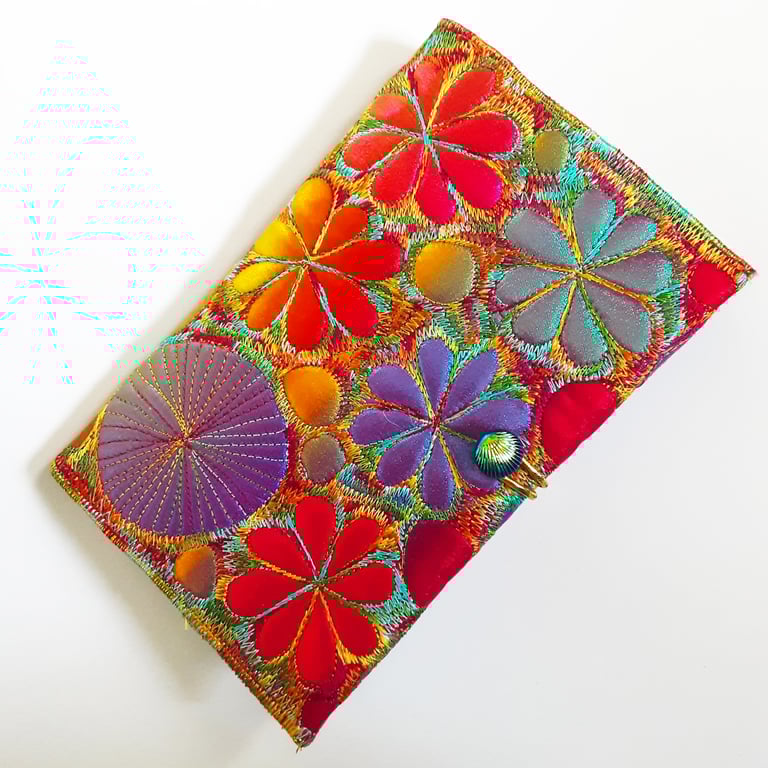 Book Cover and Notebook - Textile Fabric Book Cover