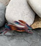 Hare brooch in flame painted copper  - Image 3