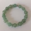 Green aventurine gemstone beaded bracelet