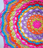 Large, bright crochet mandala doily table mat - Image 4