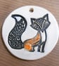 Personalized name Adorable Fox tree decoration. - Image 3