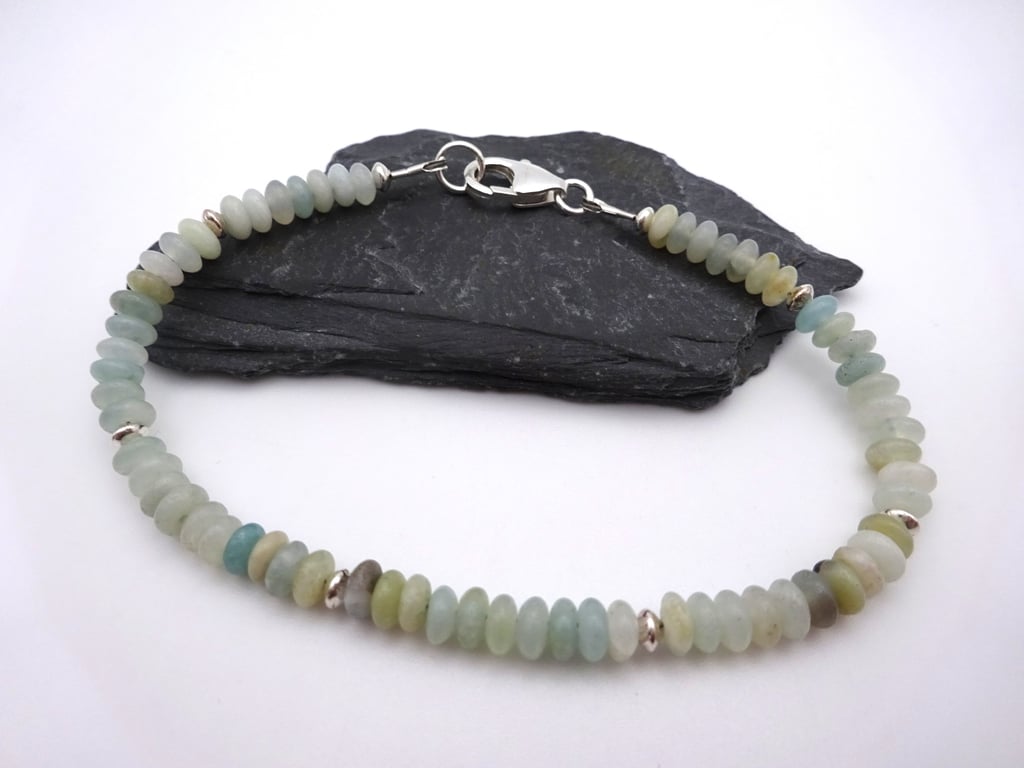 amazonite gemstone bracelet