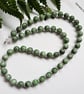 Top Quality Raw Russian Chrome Diopside Sterling Silver Necklace 