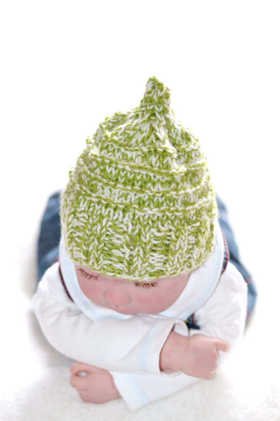 Newborn Knitted Chunky Unisex Elf Hat Photo Prop