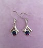 Handcrafted Tri-Coloured Wishbone Earrings - Image 2