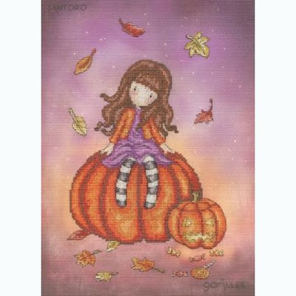 Bothy Threads Santoro Gorjuss 'Pumpkin Perch' Cross Stitch Kit