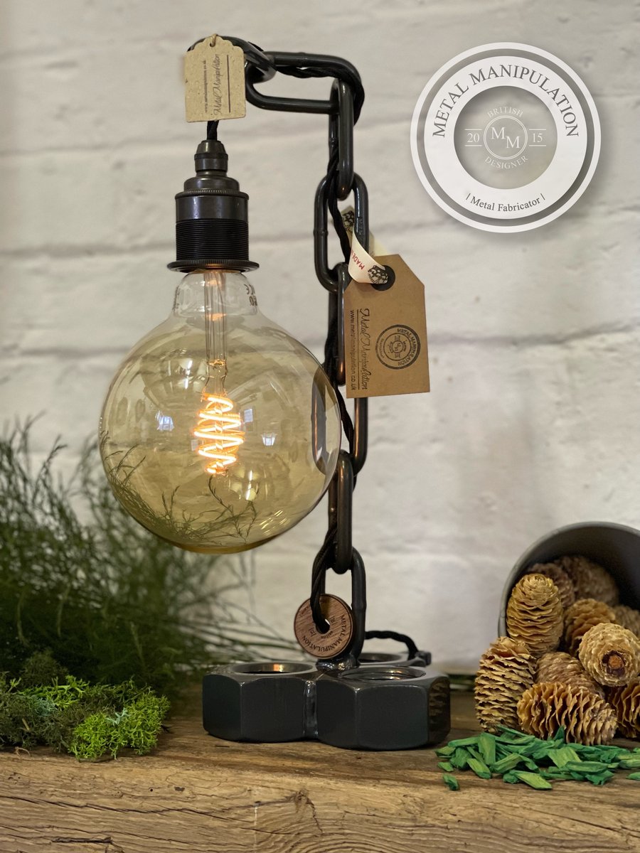 Nut Range ( medium nut lamp in gun metal )