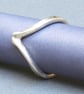 Classic Style Chevron Ring - Sterling Silver - Handmade Any Size - Image 2