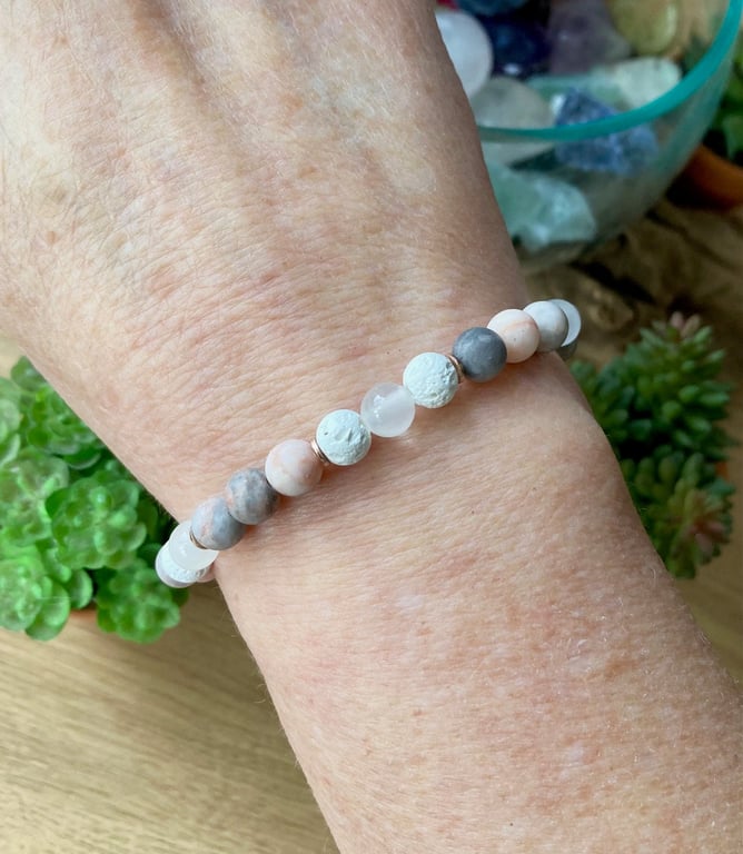 Pink Zebra Jasper Bracelet