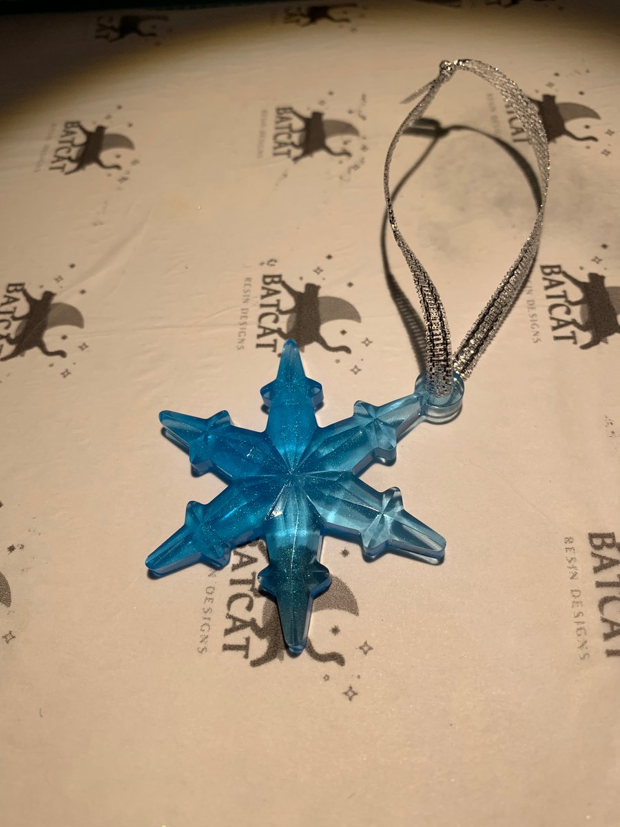 Snowflake decoration in blue