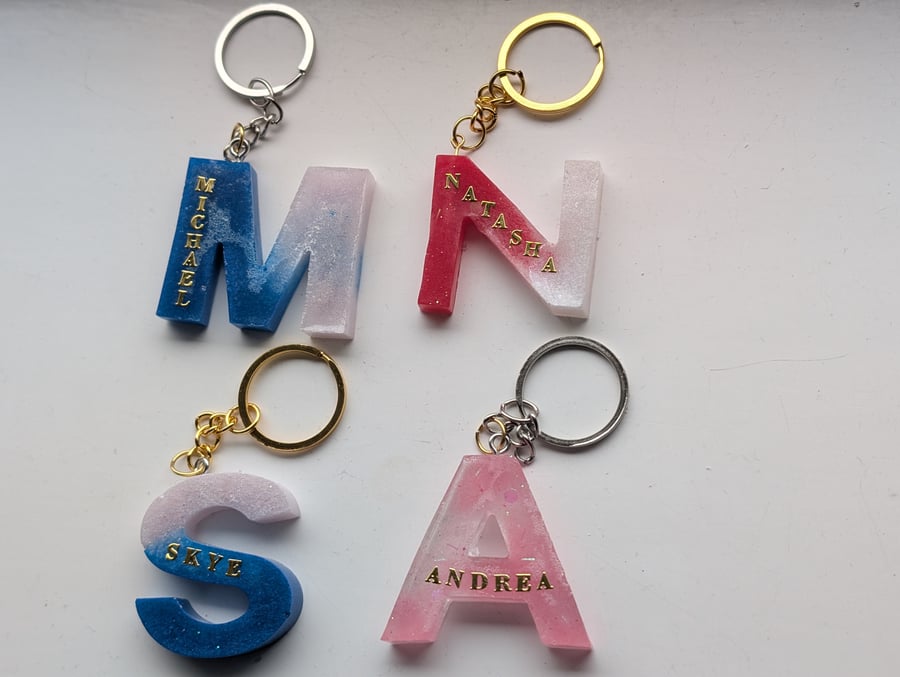 Letter keyrings 