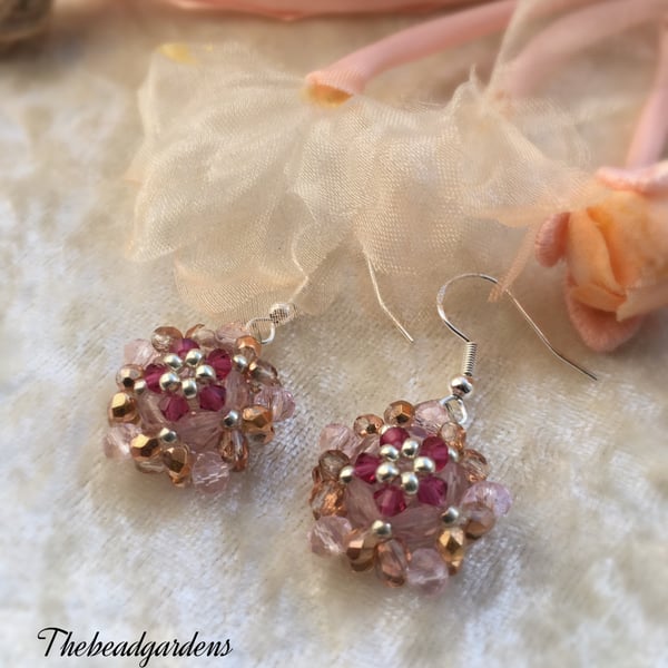 Lovely star flower earrings 