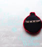 Brooch - Christmas bauble pin, Christmas Joy - Image 3
