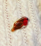 Fused Glass Robin Brooch - Image 1