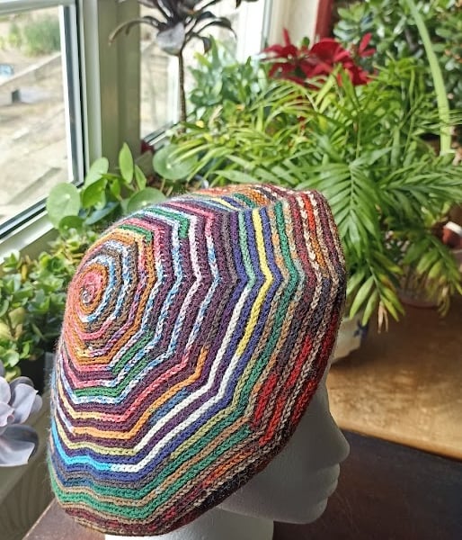 Hand crocheted French beret  