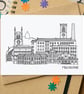 Macclesfield Skyline Greetings Card - Image 1