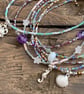 Amethyst Nugget Anklet. Sterling Silver. Extension Chain.  - Image 10