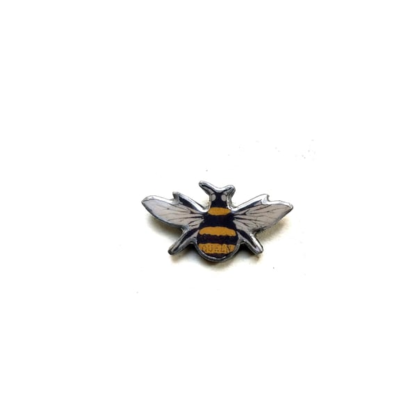 Queen Bee Brooch Whimsical resin Jewellery by EllyMental 