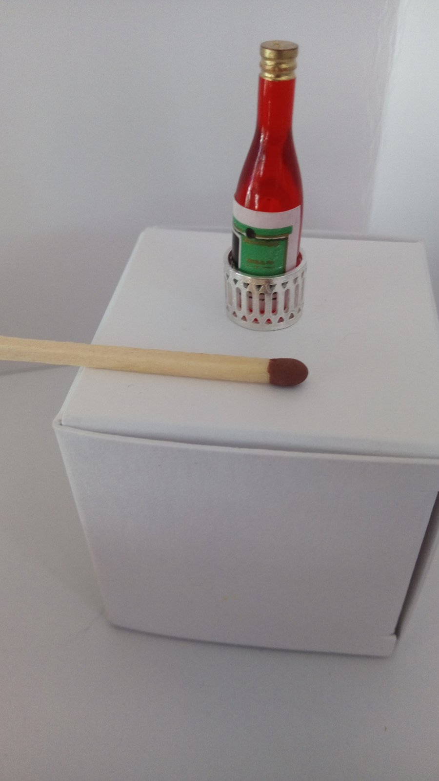 12th scale Silver Wine Coaster