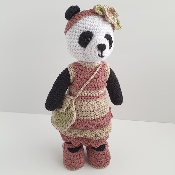 Amigurumi Crochet Pattern in PDF Download or Printed Format Cute Peppa the Panda