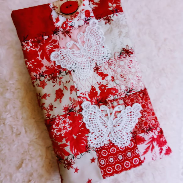 Shabby Chic patchwork embellished KINDLE CASE