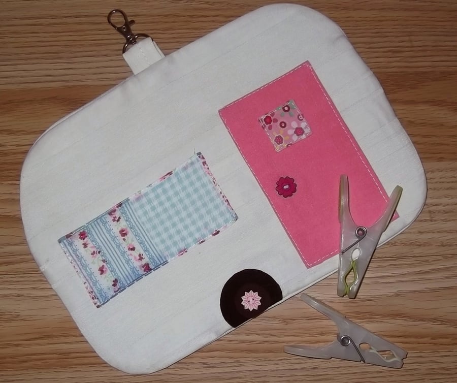 Vintage caravan style Hanging Peg bag - General storage