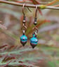 Copper Acorn Earrings - Woodland Inspired Autumn Jewellery