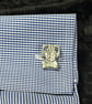 Cyber cufflinks hand cast in pewter  - Image 1