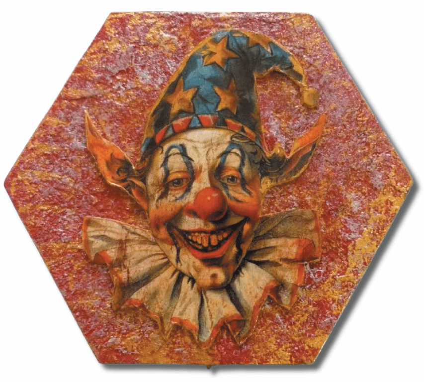 Artisan Hand Crafted and Painted Harlequin Jester Box No.3