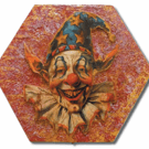 Artisan Hand Crafted and Painted Harlequin Jester Box No.3