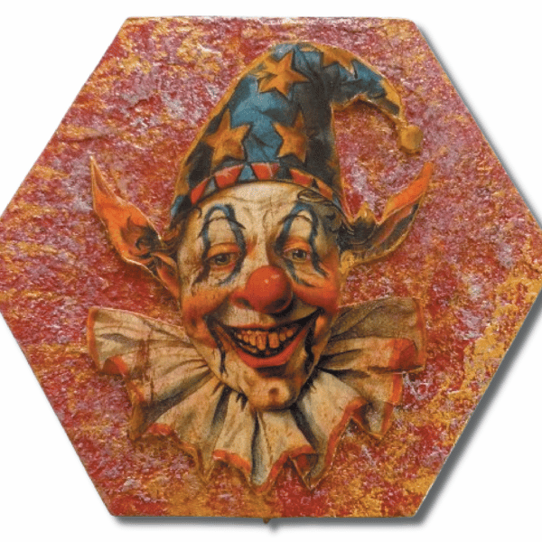 Artisan Hand Crafted and Painted Harlequin Jester Box No.1