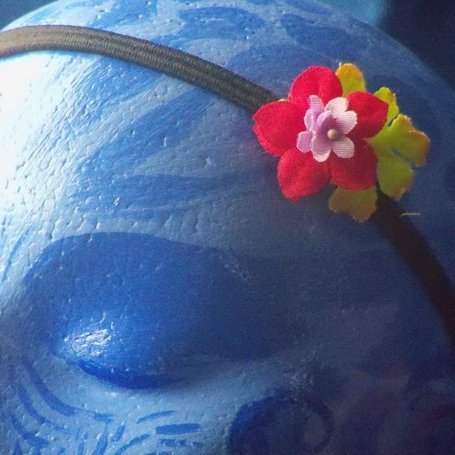 Flower and Vine Leaf Hairband