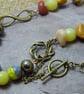 Mookaite Jasper, Lemon Jade & Czech glass bead necklace - Image 2
