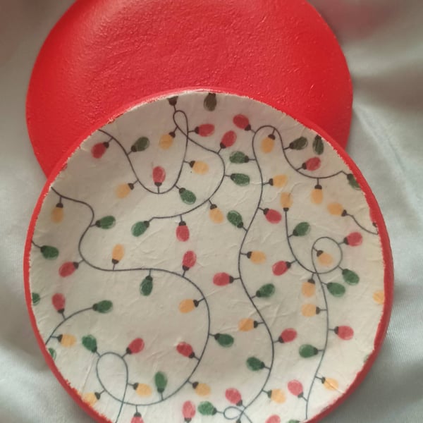 Christmas Lights Trinket Dish